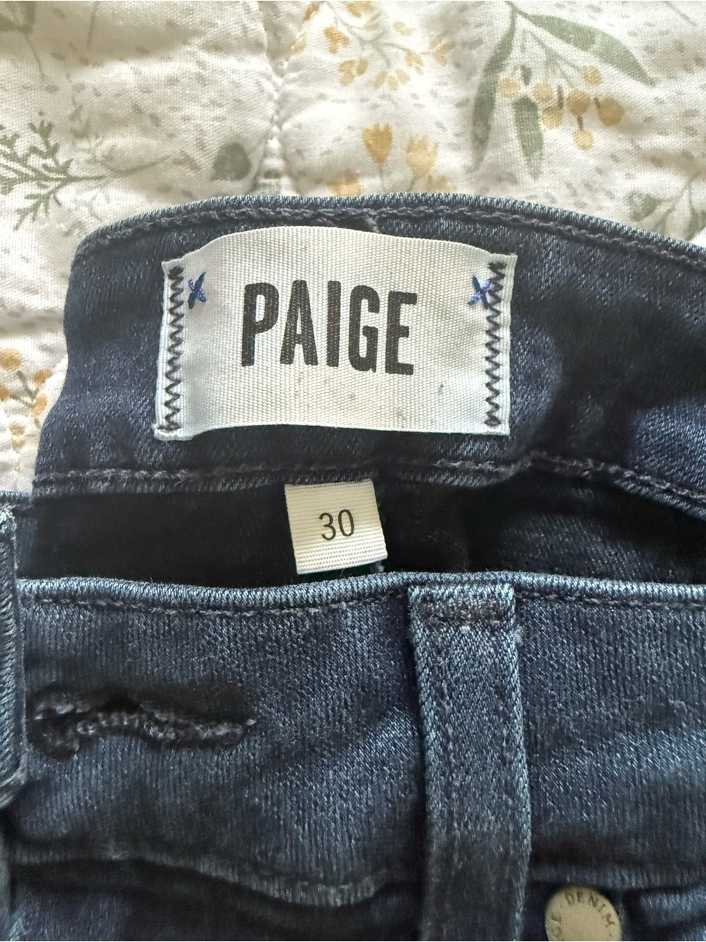 PAIGE Womens Dark Blue Hoxton Ankle Jeans - Picture 2 of 4